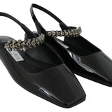 Jimmy Choo Mahdis Flat Patent Flat Shoes