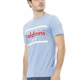 Baldinini Trend Blå Bomuld T-Shirt