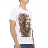 Trussardi Action Hvid Bomuld T-Shirt