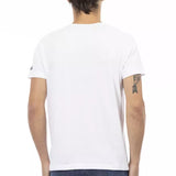 Trussardi Action Hvid Bomuld T-Shirt