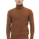 Alpha Studio Brun Læder Sweater