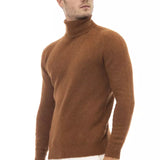 Alpha Studio Brun Læder Sweater