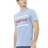 Baldinini Trend Blå Bomuld T-Shirt-Modeoutlet