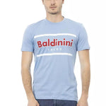 Baldinini Trend Blå Bomuld T-Shirt-Modeoutlet