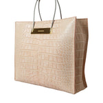 Balenciaga Alligator Leather Chic Pink Tote Bag-Modeoutlet