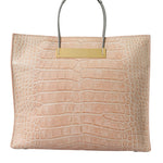 Balenciaga Alligator Leather Chic Pink Tote Bag-Modeoutlet