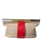 Balenciaga Two Tone Exotic Leather Clutch-Modeoutlet