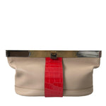 Balenciaga Two Tone Exotic Leather Clutch-Modeoutlet