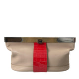 Balenciaga Two Tone Exotic Leather Clutch-Modeoutlet