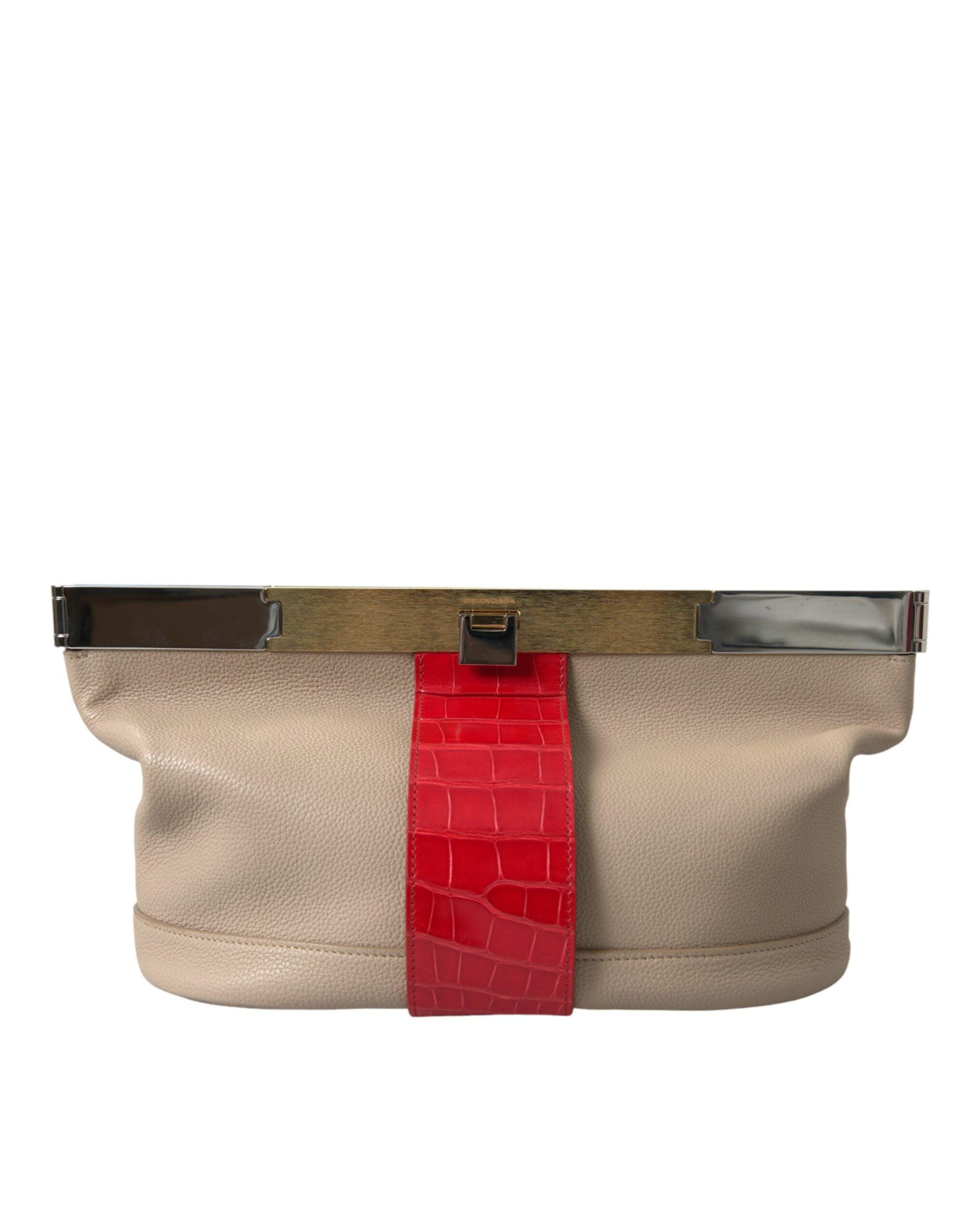 Balenciaga Two Tone Exotic Leather Clutch-Modeoutlet