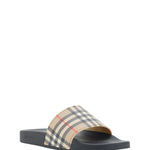 Burberry Brown Rubber Slides Sandalers-Modeoutlet