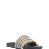 Burberry Brown Rubber Slides Sandalers-Modeoutlet