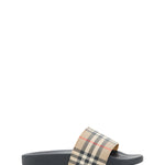 Burberry Brown Rubber Slides Sandalers-Modeoutlet