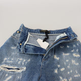 Dolce & Gabbana Blå Washed Bomuld Bukser & Jeans-Modeoutlet