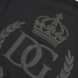 Dolce & Gabbana Black Logo Embossed Crew Neck Short Sleeves T-shirt-Modeoutlet