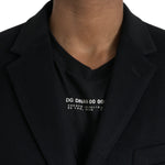 Dolce & Gabbana Black Single Breasted Trench Coat Jacket-Modeoutlet