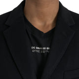 Dolce & Gabbana Black Single Breasted Trench Coat Jacket-Modeoutlet