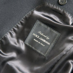 Dolce & Gabbana Black Single Breasted Trench Coat Jacket-Modeoutlet