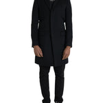 Dolce & Gabbana Black Single Breasted Trench Coat Jacket-Modeoutlet