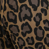 Dolce & Gabbana Brown Leopard Print Polyester Jogger Pants-Modeoutlet