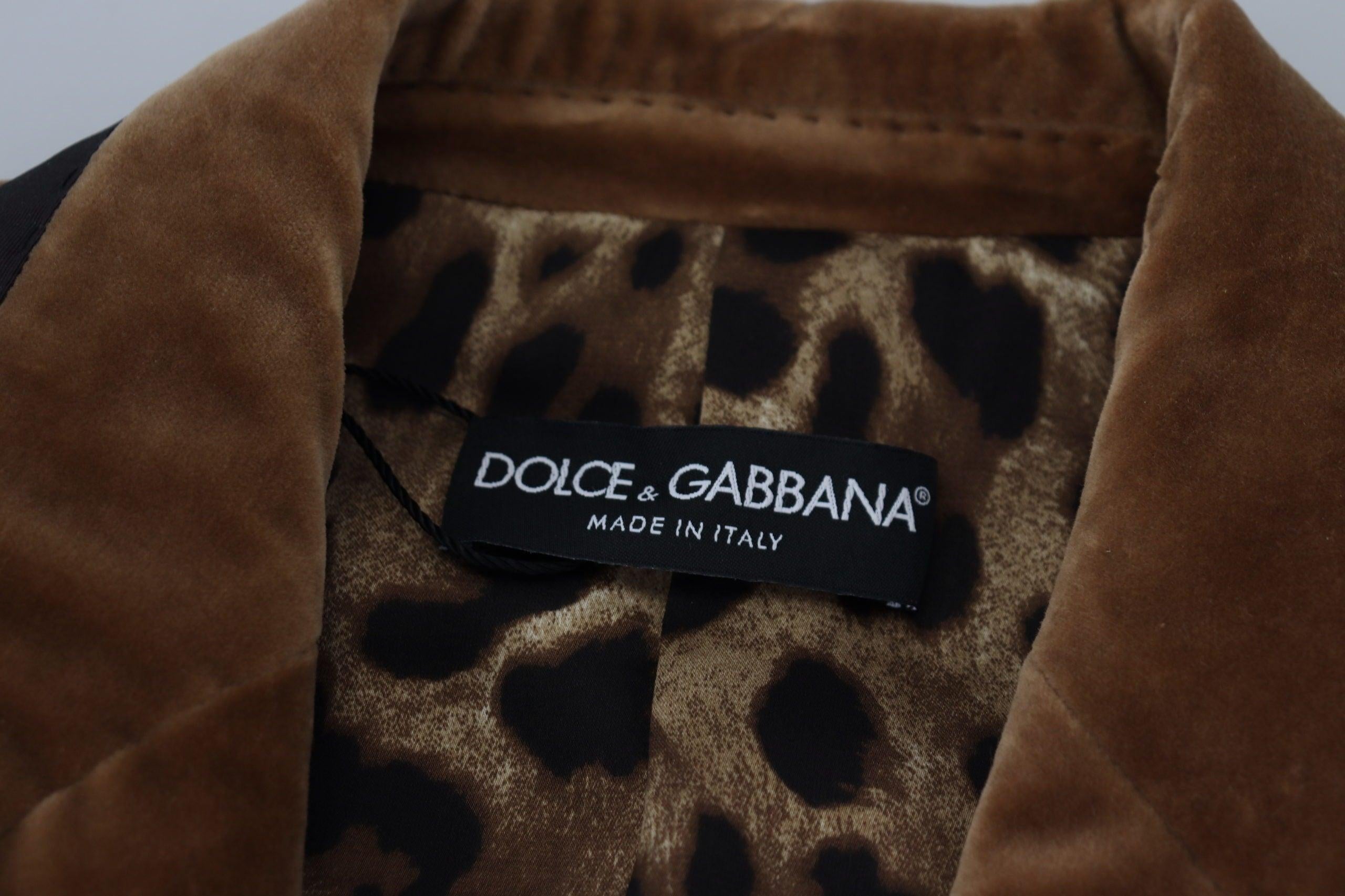 Dolce & Gabbana Brun Bomuld Jakke & Frakke-Modeoutlet