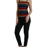 Dolce & Gabbana Chic Striped Spaghetti Strap Tank Top-Modeoutlet