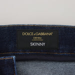 Dolce & Gabbana Dark Blå Bomuld Bukser & Jeans-Modeoutlet