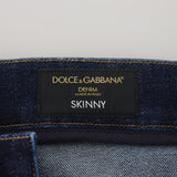 Dolce & Gabbana Dark Blå Bomuld Bukser & Jeans-Modeoutlet