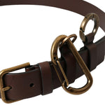 Dolce & Gabbana Elegant Calf Leather Belt with Metal Buckle Closure-Modeoutlet