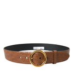 Dolce & Gabbana Elegant Exotic Leather Belt - Rich Brown-Modeoutlet