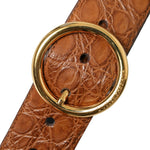 Dolce & Gabbana Elegant Exotic Leather Belt - Rich Brown-Modeoutlet