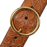 Dolce & Gabbana Elegant Exotic Leather Belt - Rich Brown-Modeoutlet