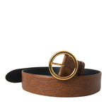 Dolce & Gabbana Elegant Exotic Leather Belt - Rich Brown-Modeoutlet