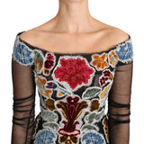 Dolce & Gabbana Elegant Floral Applique Long Sleeve Top-Modeoutlet