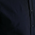 Dolce & Gabbana Elegant Navy Jacquard Dress Shirt-Modeoutlet