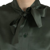 Dolce & Gabbana Elegant Silk Ascot Collar Blouse-Modeoutlet