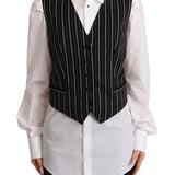 Dolce & Gabbana Elegant V-Neck Sleeveless Wool-Blend Vest-Modeoutlet