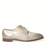 Dolce & Gabbana Elegant White Calfskin Derby Sko-Modeoutlet