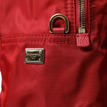 Dolce & Gabbana Embellished Red Backpack with Gold Detailing-Modeoutlet