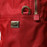 Dolce & Gabbana Embellished Red Backpack with Gold Detailing-Modeoutlet