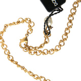 Dolce & Gabbana Gold Brass Chain Pearl Pendant Charm Necklace-Modeoutlet