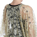 Dolce & Gabbana Golden Floral Lace Kaftan Sundress-Modeoutlet