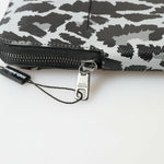 Dolce & Gabbana Grå Leopard Læder Herre Crossbody Mobil Taske-Modeoutlet