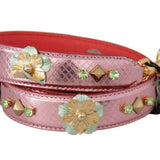 Dolce & Gabbana Metallic Pink Læder Studded Skulder Strap-Modeoutlet