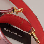 Dolce & Gabbana Metallic Pink Læder Studded Skulder Strap-Modeoutlet