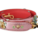 Dolce & Gabbana Metallic Pink Læder Studded Skulder Strap-Modeoutlet