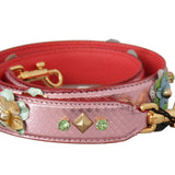 Dolce & Gabbana Metallic Pink Læder Studded Skulder Strap-Modeoutlet