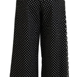 Dolce & Gabbana Multifarver Polka Dots High Waist Bukser & Jeans-Modeoutlet