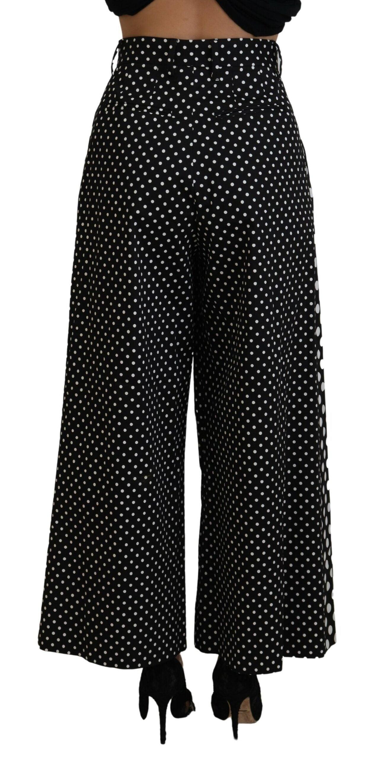 Dolce & Gabbana Multifarver Polka Dots High Waist Bukser & Jeans-Modeoutlet