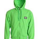 Dolce & Gabbana Neon Green Hooded Full Zip Top Sweater-Modeoutlet